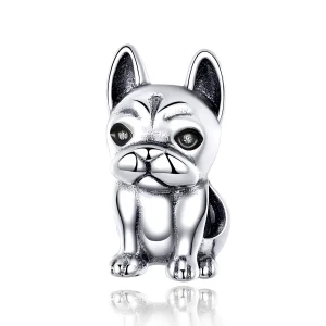 (imagine pentru) Talisman Tip Pandora Buldog francez din argint - SCC1306