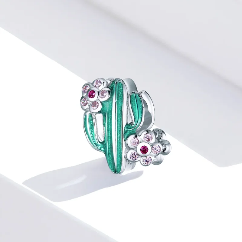(imagine pentru) Talisman Tip Pandora Cactus din argint - BSC261 - Vizualizare 2