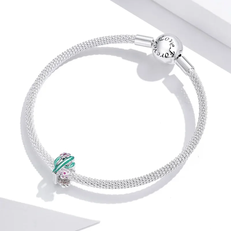 (imagine pentru) Talisman Tip Pandora Cactus din argint - BSC261 - Vizualizare 3