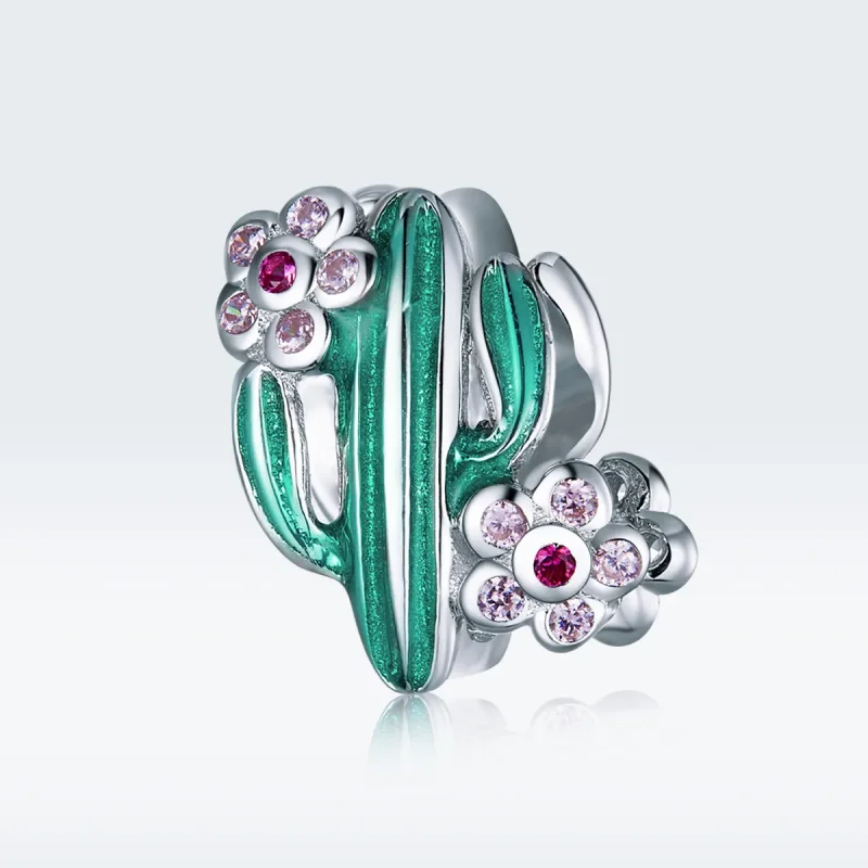 (imagine pentru) Talisman Tip Pandora Cactus din argint - BSC261 - Vizualizare 5