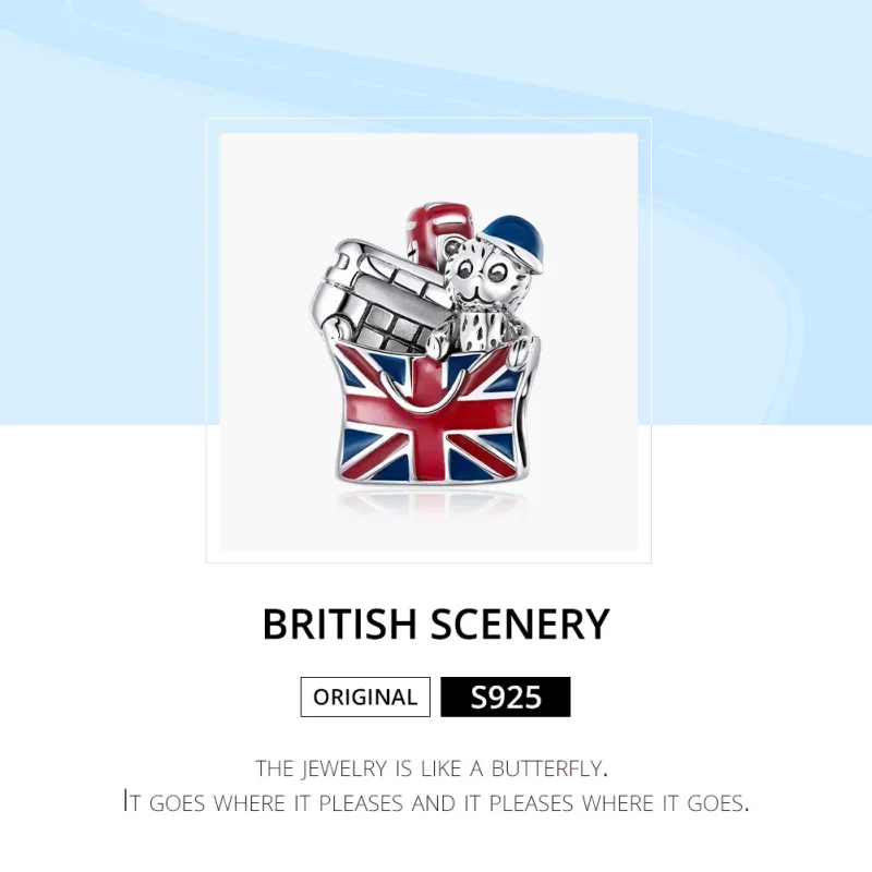 (imagine pentru) Talisman Tip Pandora Cadouri britanice din argint - SCC1740 - Vizualizare 6