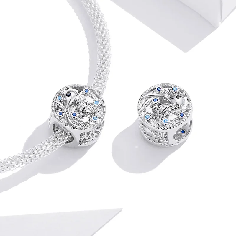 (imagine pentru) Talisman Tip Pandora Calul de mare pe îndelete din argint - BSC266 - Vizualizare 4