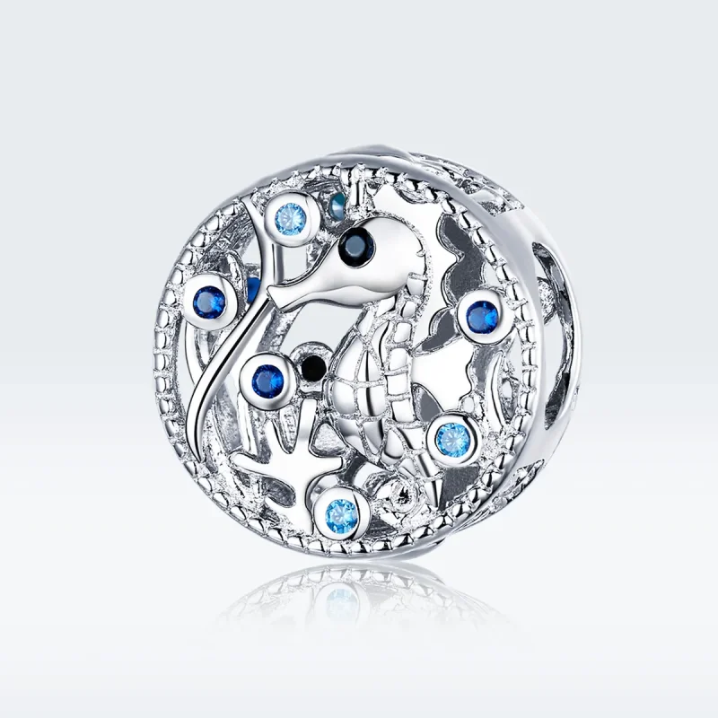(imagine pentru) Talisman Tip Pandora Calul de mare pe îndelete din argint - BSC266 - Vizualizare 5
