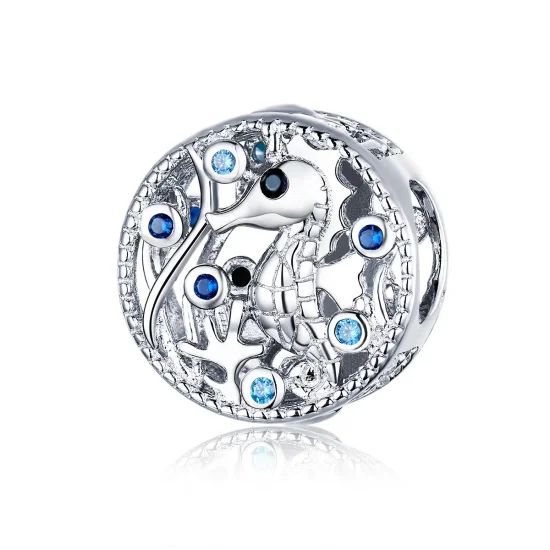 (imagine pentru) Talisman Tip Pandora Calul de mare pe îndelete din argint - BSC266