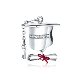 (imagine pentru) Talisman Tip Pandora Capac de absolvire a colegiului din argint - BSC357