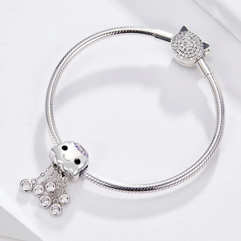 (imagine pentru) Talisman Tip Pandora Caracatiță din argint - BSC081 - Vizualizare 4