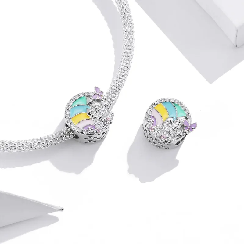 (imagine pentru) Talisman Tip Pandora Castelul Curcubeu din argint - SCC1585 - Vizualizare 3