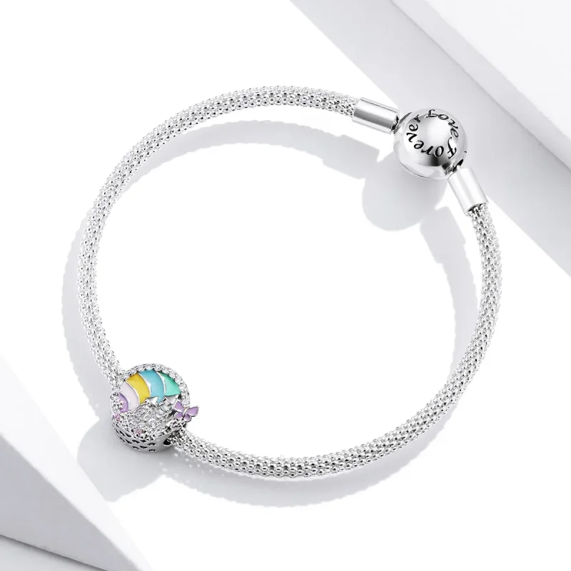 (imagine pentru) Talisman Tip Pandora Castelul Curcubeu din argint - SCC1585 - Vizualizare 4