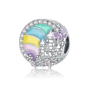 (imagine pentru) Talisman Tip Pandora Castelul Curcubeu din argint - SCC1585