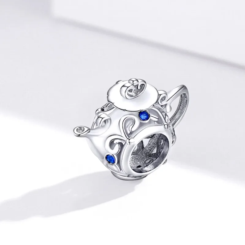 (imagine pentru) Talisman Tip Pandora Ceainic gol din argint - BSC274 - Vizualizare 2