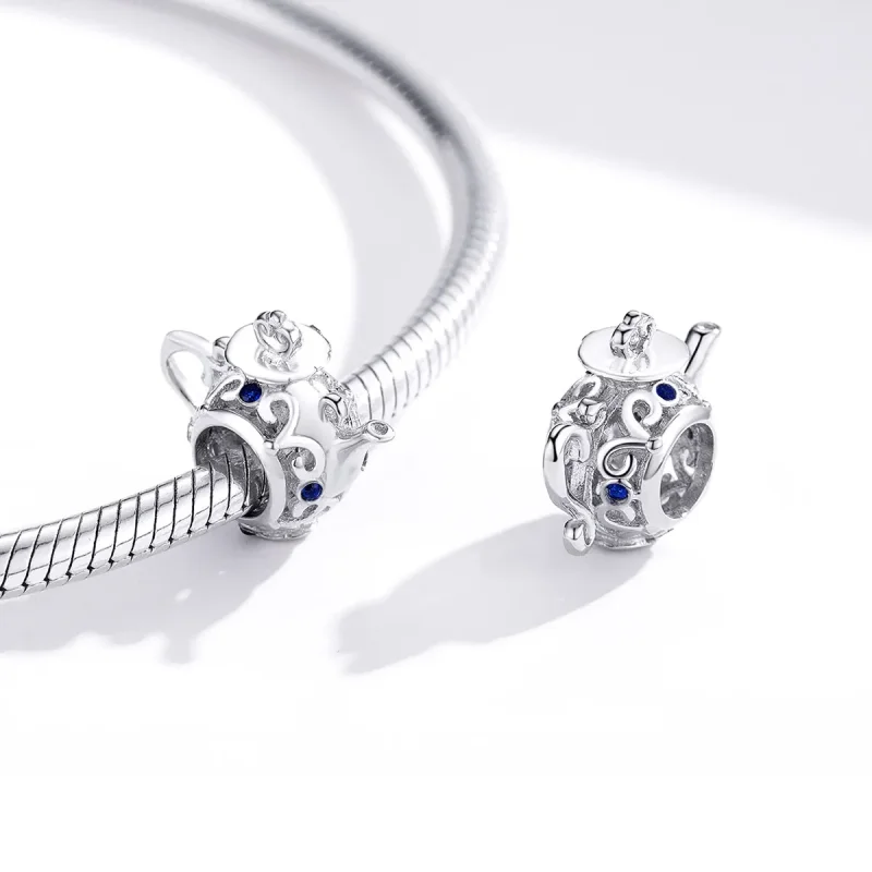 (imagine pentru) Talisman Tip Pandora Ceainic gol din argint - BSC274 - Vizualizare 4
