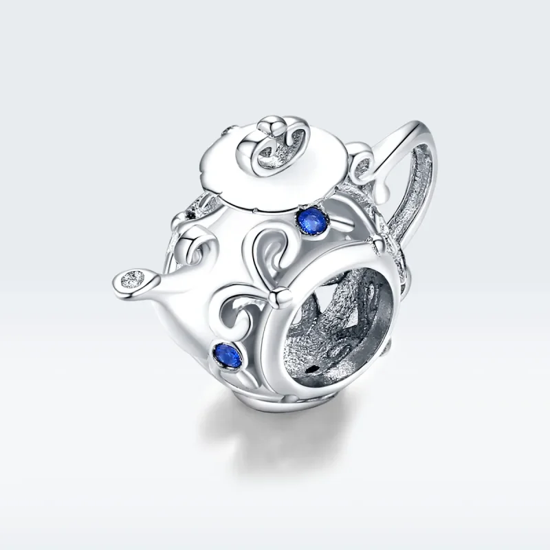 (imagine pentru) Talisman Tip Pandora Ceainic gol din argint - BSC274 - Vizualizare 5