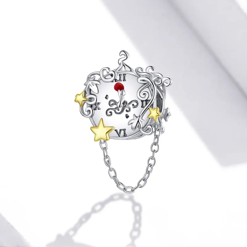 (imagine pentru) Talisman Tip Pandora Ceas magic în două tonuri în două nuanțe - BSC406 - Vizualizare 2