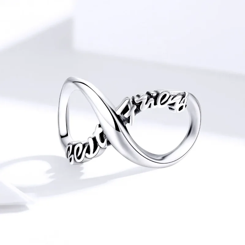 (imagine pentru) Talisman Tip Pandora Cei mai buni prieteni pentru totdeauna din argint - SCC1344 - Vizualizare 2