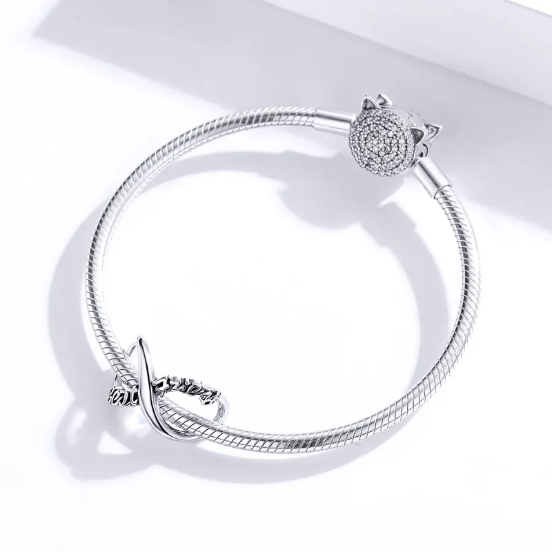 (imagine pentru) Talisman Tip Pandora Cei mai buni prieteni pentru totdeauna din argint - SCC1344 - Vizualizare 3