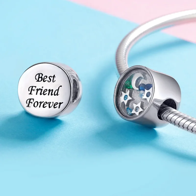 (imagine pentru) Talisman Tip Pandora Cer înstelat din argint - BSC042 - Vizualizare 3