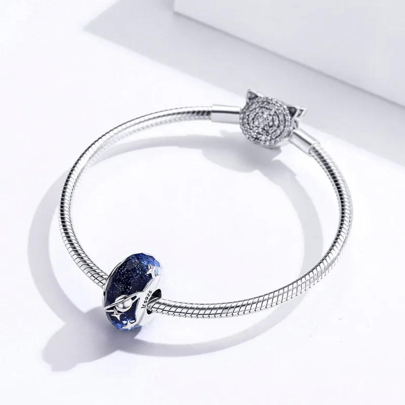 (imagine pentru) Talisman Tip Pandora Cer înstelat din argint - SCC1284 - Vizualizare 4