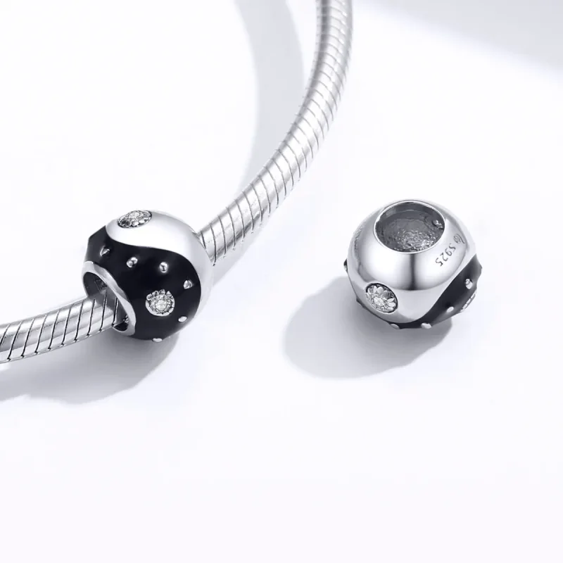 (imagine pentru) Talisman Tip Pandora Chinoiserie Yin Yang din argint - BSC192 - Vizualizare 4