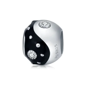 (imagine pentru) Talisman Tip Pandora Chinoiserie Yin Yang din argint - BSC192