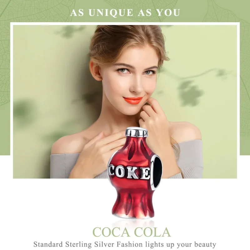 (imagine pentru) Talisman Tip Pandora Coca Cola din argint - SCC1159 - Vizualizare 2
