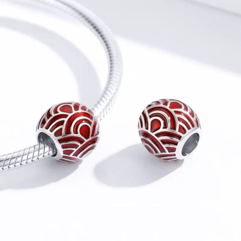 (imagine pentru) Talisman Tip Pandora Colorat din argint - BSC133 - Vizualizare 2