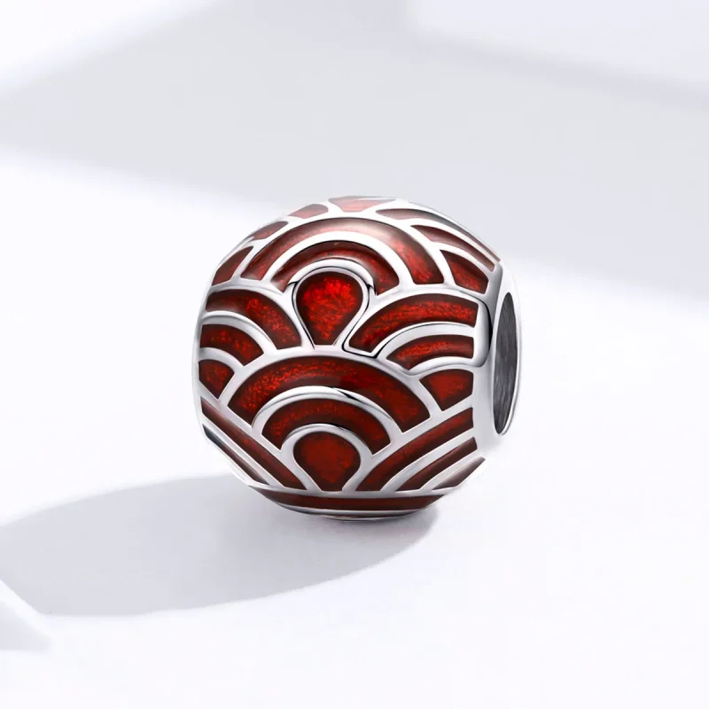 (imagine pentru) Talisman Tip Pandora Colorat din argint - BSC133 - Vizualizare 3