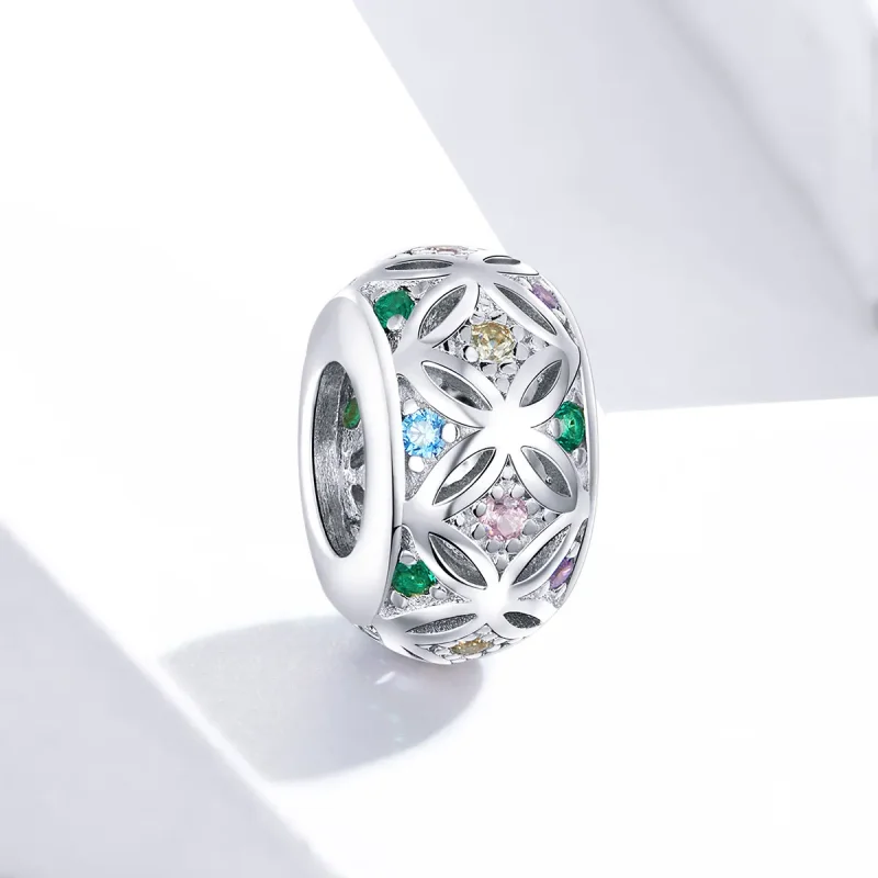 (imagine pentru) Talisman Tip Pandora Colorat din argint - BSC224 - Vizualizare 2