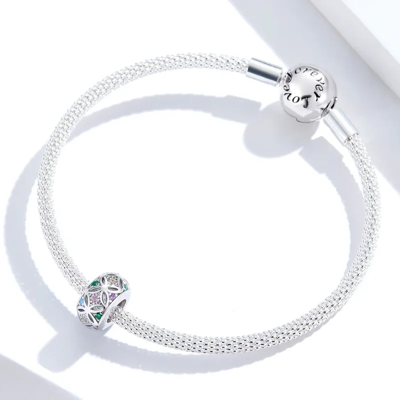 (imagine pentru) Talisman Tip Pandora Colorat din argint - BSC224 - Vizualizare 3