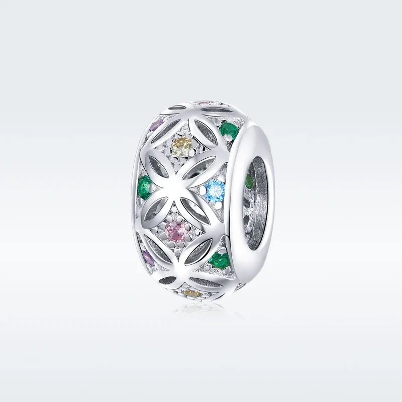 (imagine pentru) Talisman Tip Pandora Colorat din argint - BSC224 - Vizualizare 5
