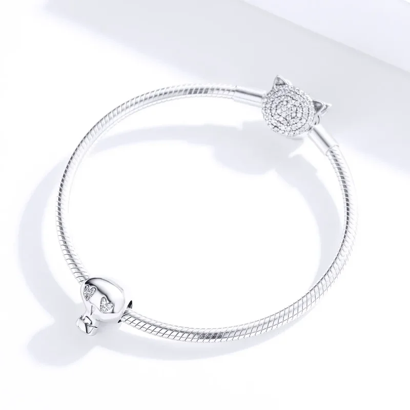 (imagine pentru) Talisman Tip Pandora Craniu de Halloween din argint - SCC1362 - Vizualizare 2