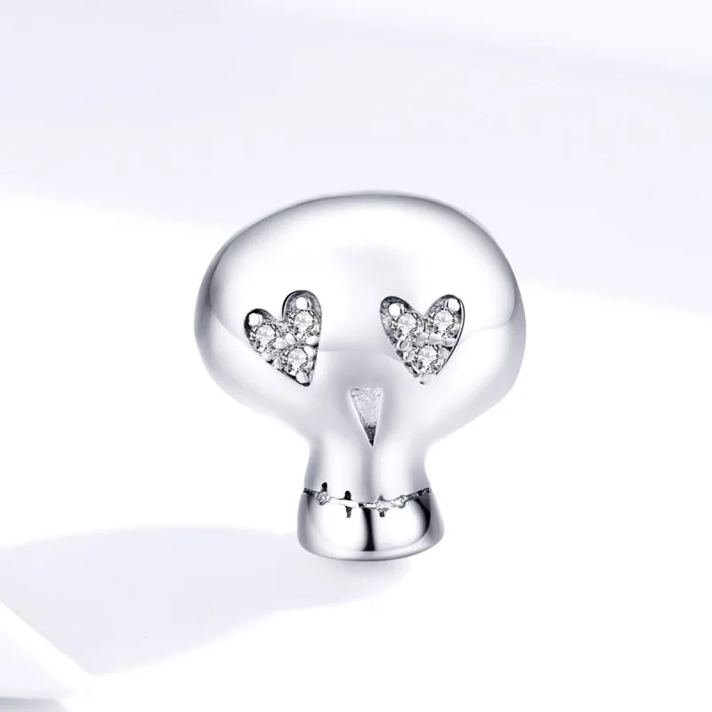 (imagine pentru) Talisman Tip Pandora Craniu de Halloween din argint - SCC1362 - Vizualizare 3