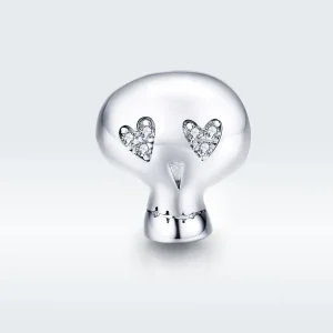 (imagine pentru) Talisman Tip Pandora Craniu de Halloween din argint - SCC1362