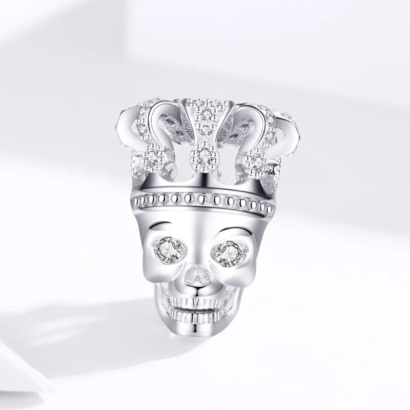 (imagine pentru) Talisman Tip Pandora Craniul Cu Coroana din argint - SCC1361 - Vizualizare 3