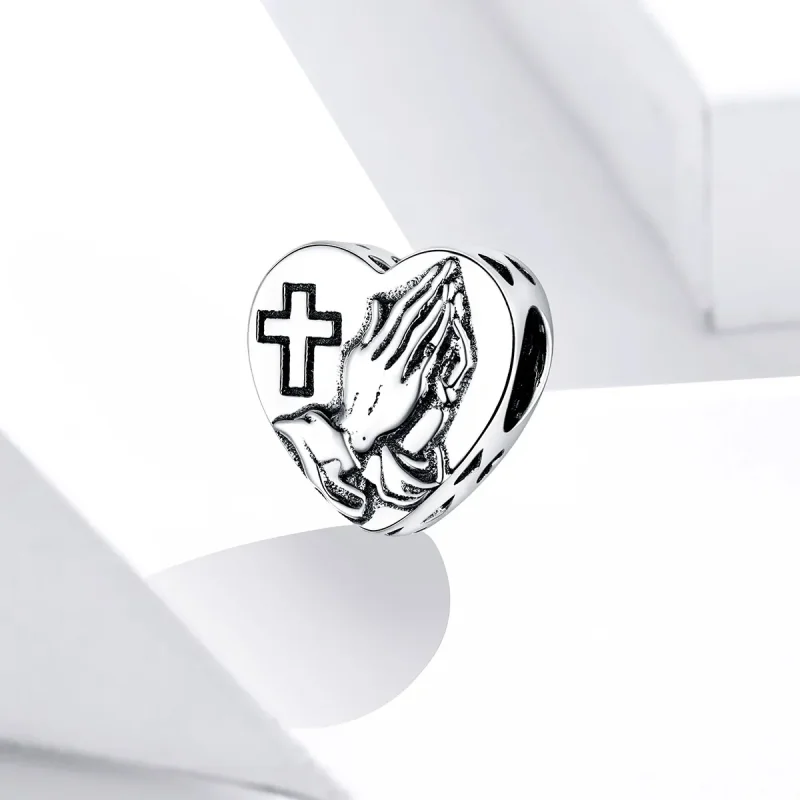 (imagine pentru) Talisman Tip Pandora Credinţă din argint - BSC317 - Vizualizare 2
