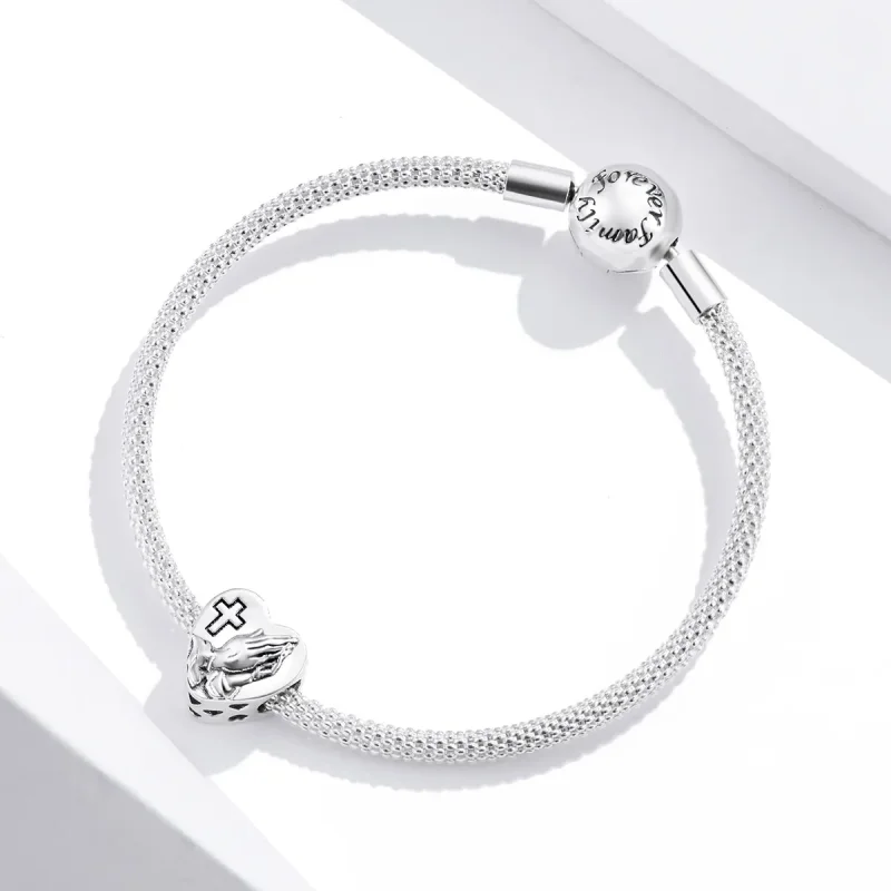 (imagine pentru) Talisman Tip Pandora Credinţă din argint - BSC317 - Vizualizare 4