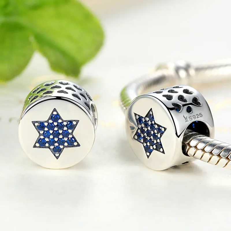 (imagine pentru) Talisman Tip Pandora Credința albastră din argint - SCC105 - Vizualizare 2
