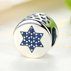 (imagine pentru) Talisman Tip Pandora Credința albastră din argint - SCC105