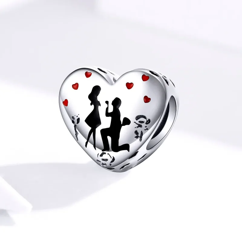 (imagine pentru) Talisman Tip Pandora Căsătorește-te cu mine din argint - SCC1403 - Vizualizare 2