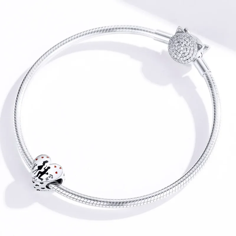 (imagine pentru) Talisman Tip Pandora Căsătorește-te cu mine din argint - SCC1403 - Vizualizare 4