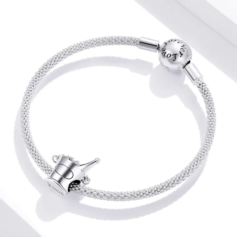 (imagine pentru) Talisman Tip Pandora Cupa cu sampanie din argint - SCC1687 - Vizualizare 3