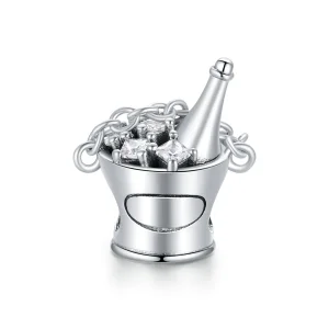 (imagine pentru) Talisman Tip Pandora Cupa cu sampanie din argint - SCC1687