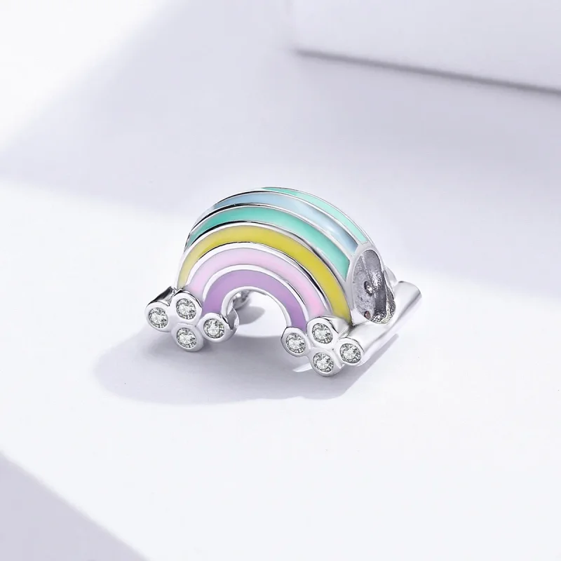 (imagine pentru) Talisman Tip Pandora Curcubeu din argint - SCC1425 - Vizualizare 2