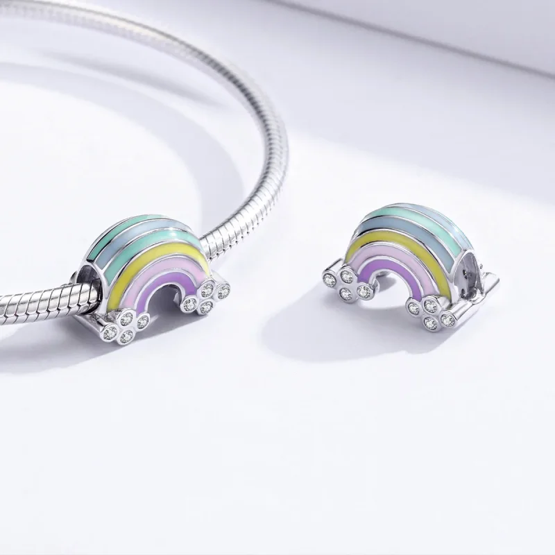 (imagine pentru) Talisman Tip Pandora Curcubeu din argint - SCC1425 - Vizualizare 4