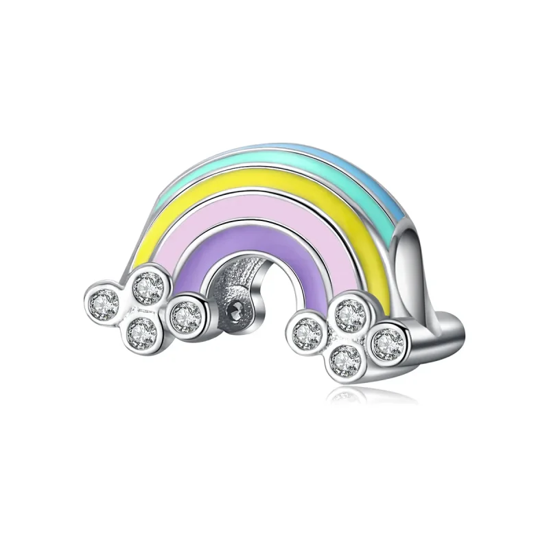 (imagine pentru) Talisman Tip Pandora Curcubeu din argint - SCC1425