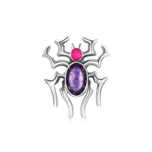 (imagine pentru) Talisman Tip Pandora Cyberpunk - Păianjen din argint - SCC1842
