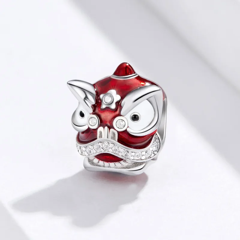 (imagine pentru) Talisman Tip Pandora Dansul leului din argint - BSC086 - Vizualizare 2