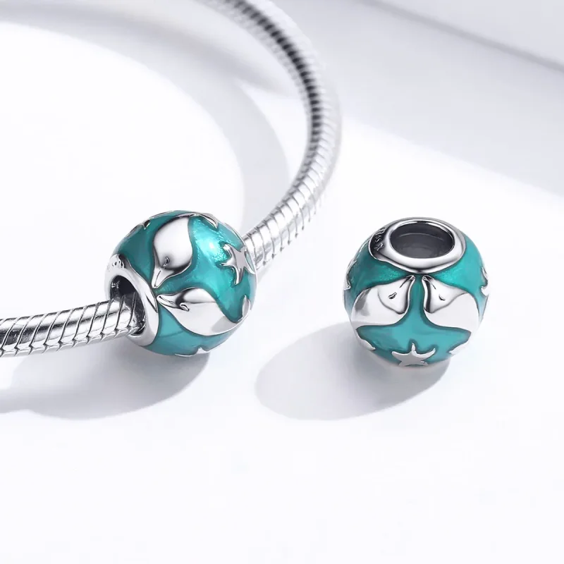 (imagine pentru) Talisman Tip Pandora Delfin din argint - SCC1295 - Vizualizare 3