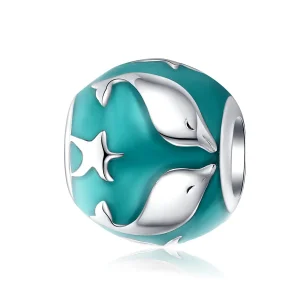 (imagine pentru) Talisman Tip Pandora Delfin din argint - SCC1295
