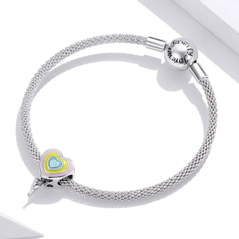 (imagine pentru) Talisman Tip Pandora Dragoste Lollipop din argint - SCC1746 - Vizualizare 3