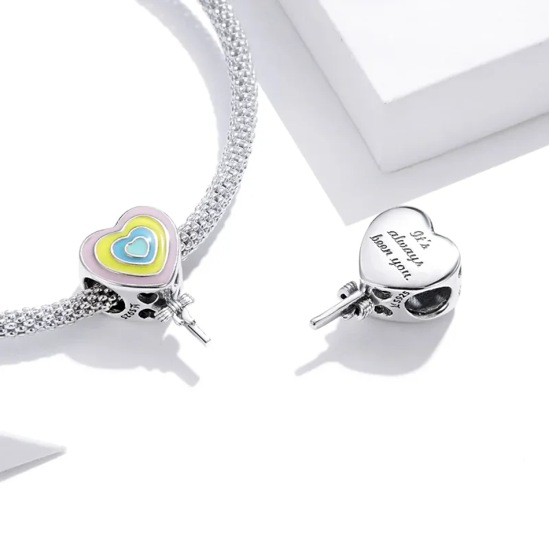 (imagine pentru) Talisman Tip Pandora Dragoste Lollipop din argint - SCC1746 - Vizualizare 4